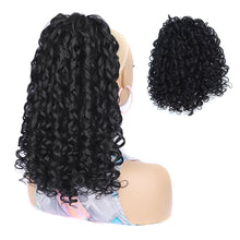 Load image into Gallery viewer, Retro Spring Rolled Synthetic Wig Ponytail Elastic Mesh Drawstring Long Curly Ponytail Solid Color Wig Piece
