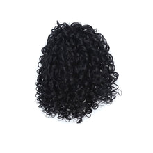 Load image into Gallery viewer, Retro Spring Rolled Synthetic Wig Ponytail Elastic Mesh Drawstring Long Curly Ponytail Solid Color Wig Piece
