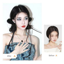 Load image into Gallery viewer, Bowknot Wig Ponytail Synthetic Wig Elastic Hair Rope Solid Colored Ponytail Braid Hair Extensions Hair Accessories
