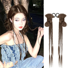 Load image into Gallery viewer, Bowknot Wig Ponytail Synthetic Wig Elastic Hair Rope Solid Colored Ponytail Braid Hair Extensions Hair Accessories
