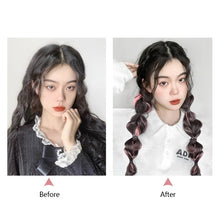 Load image into Gallery viewer, Spotted Wig Ponytail Braids Cute Natural Synthetic Wig Lantern Braids Elastic Hair Rope Multicoloured Ponytail Braid Hair Extensions
