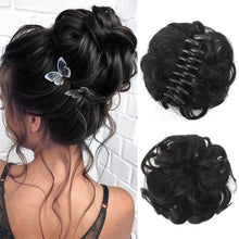 Load image into Gallery viewer, Hair Clip Style Curly Wig Hair Extensions Bun Fluffy Updo Chignon Synthetic Wig Messy Bun Women Hair Piece
