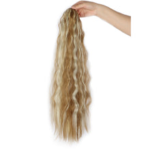 Load image into Gallery viewer, Fluffy Corn Perm Long Curly Hair Ponytail High Temperature Silk Elastic Mesh Drawstring Long Ponytail Synthetic Wig
