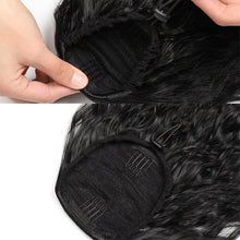 Load image into Gallery viewer, Fluffy Corn Perm Long Curly Hair Ponytail High Temperature Silk Elastic Mesh Drawstring Long Ponytail Synthetic Wig
