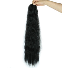 Load image into Gallery viewer, Fluffy Corn Perm Long Curly Hair Ponytail High Temperature Silk Elastic Mesh Drawstring Long Ponytail Synthetic Wig
