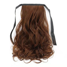 Load image into Gallery viewer, Natural Traceless Strap Style Ponytail Curly Wig High Temperature Silk Simulation Synthetic Wig Ponytail Hair Extensions
