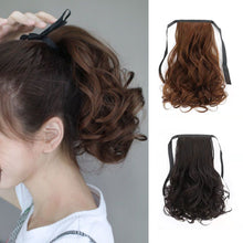 Load image into Gallery viewer, Natural Traceless Strap Style Ponytail Curly Wig High Temperature Silk Simulation Synthetic Wig Ponytail Hair Extensions
