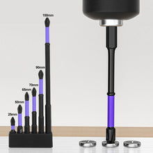 Load image into Gallery viewer, 6pcs Anti-Slip Cross Screwdriver PH2 Magnetic Batch Head PH2 Magnetic Batch Head Impact Screw Driver Bit 25/50/65/70/90/150mm
