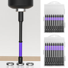 Load image into Gallery viewer, 10/20pcs Anti-Slip Cross Screwdriver PH2 Magnetic Batch Head PH2 Magnetic Batch Head Impact Screw Driver Bit 25/50/65/70/90/150mm
