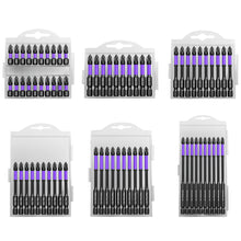 Load image into Gallery viewer, 10/20pcs Anti-Slip Cross Screwdriver PH2 Magnetic Batch Head PH2 Magnetic Batch Head Impact Screw Driver Bit 25/50/65/70/90/150mm
