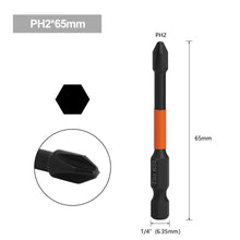 Load image into Gallery viewer, 1pc PH2 Screwdriver Batch Head Magnetic Impact Strong Cross Screwdriver Bit 5/50/65/70/90/150mm
