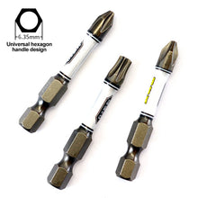 Load image into Gallery viewer, 10pcs/set 1/4 Screwdriver Bit Set Impact Drill Batch Head Hexagonal Cross Head Magnetic Tamper Proof Screwdriver Bits
