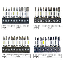 Load image into Gallery viewer, 10pcs/set 1/4 Screwdriver Bit Set Impact Drill Batch Head Hexagonal Cross Head Magnetic Tamper Proof Screwdriver Bits

