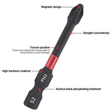 Load image into Gallery viewer, 17pcs Magnetic Batch Head Strong Impact Electric Screwdriver Bits with Extension Rod Magnetizer Case 5 Types Head Bit Anti-slip Bits
