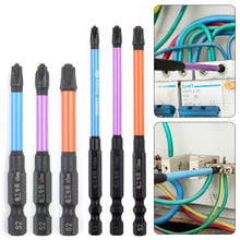 Load image into Gallery viewer, FPH1/2/3 Electrician Screwdriver Bit Magnetic Electric Impact Drill Nut Driver Bit for Circuit Breaker 65 110mm Anti Slip Impact Batch Head
