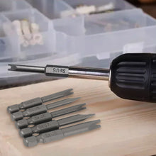 Load image into Gallery viewer, 5pcs U Shaped Screwdriver Bits 1/4 Hex Magnetic Batch Head Set 50mm Length for Hand Tools Electric Tools U4 U5 U6 U7 U8
