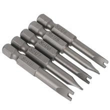 Load image into Gallery viewer, 5pcs U Shaped Screwdriver Bits 1/4 Hex Magnetic Batch Head Set 50mm Length for Hand Tools Electric Tools U4 U5 U6 U7 U8
