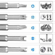 Load image into Gallery viewer, 5pcs U Y Cross FPH Shaped Screwdriver Bits 1/4 Hex Magnetic Batch Head Set 50mm Length for Hand Tools Electric Tools
