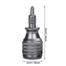 Load image into Gallery viewer, 7 in 1 Mini Aluminum Screwdriver Set 1/4inch Magnetic S2 Alloy Steel Screwdriver Bits for Household Repair Tool
