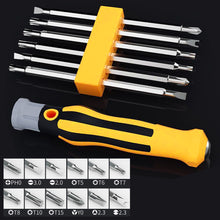 Load image into Gallery viewer, Multi-functional Screwdriver Set 6 in 1 Screwdriver Bits Set Cross Slot Screwdriver Tool for Household Repair
