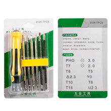 Load image into Gallery viewer, Multi-functional Screwdriver Set 6 in 1 Screwdriver Bits Set Cross Slot Screwdriver Tool for Household Repair
