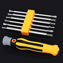 Load image into Gallery viewer, Multi-functional Screwdriver Set 6 in 1 Screwdriver Bits Set Cross Slot Screwdriver Tool for Household Repair
