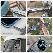 Load image into Gallery viewer, 13 in 1 Multifunction Stainless Steel Tool Outdoor Combination Screwdriver Ruler Tools Camping Cycling Repairing Folding Keychain Tools
