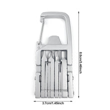 Load image into Gallery viewer, 13 in 1 Multifunction Stainless Steel Tool Outdoor Combination Screwdriver Ruler Tools Camping Cycling Repairing Folding Keychain Tools
