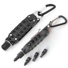 Load image into Gallery viewer, Multifunctional Mini Screwdriver with LED Light Outdoor EDC Wrench Bottle Opener Keychain Portable Repair Tool
