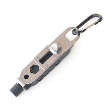 Load image into Gallery viewer, Multifunctional Mini Screwdriver with LED Light Outdoor EDC Wrench Bottle Opener Keychain Portable Repair Tool
