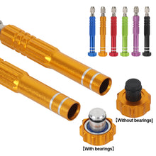Load image into Gallery viewer, 5 in 1 Aluminum Alloy Screwdriver Set w/o Bearing Disassembly Screwdriver Slotted Cross Bits Phone Laptop Glasses Household Repair Tools
