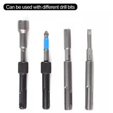 Load image into Gallery viewer, Hexagon Screwdriver Shank Adapter Drill Bit Quick Release Adapter 1/4 Inch Magnetic SDS Plus Adapter for Hammer Drill
