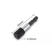 Load image into Gallery viewer, 1/4 Inch Self-locking Hex Shank Quick Release Magnetic Electric Screwdriver Extension Bit Holder 60/100/150mm Extension Rod
