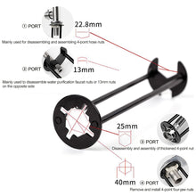Load image into Gallery viewer, Multifunctional Faucet Wrench Sink Wrench Open-end Spanner Anti-slip Kitchen Sink Repair Tool Bathroom Washbasin Installation Tool
