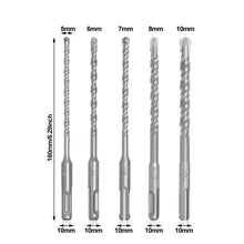 Load image into Gallery viewer, SDS Plus Drill Bit Concrete Cross Tips Bits 4 Cutters Ceramic Wall Brick Drilling Bits Electric Hammer Bits
