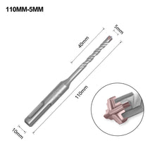 Load image into Gallery viewer, SDS Plus Drill Bit Concrete Cross Tips Bits 4 Cutters Ceramic Wall Brick Drilling Bits Electric Hammer Bits
