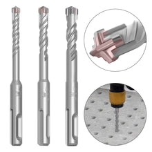 Load image into Gallery viewer, SDS Plus Drill Bit Concrete Cross Tips Bits 4 Cutters Ceramic Wall Brick Drilling Bits Electric Hammer Bits
