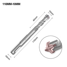 Load image into Gallery viewer, SDS Plus Drill Bit Concrete Cross Tips Bits 4 Cutters Ceramic Wall Brick Drilling Bits Electric Hammer Bits

