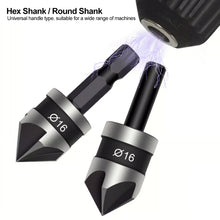 Load image into Gallery viewer, 3pcs Countersink Drill Bits Hex Shank 90 Degree Countersinking Drill Bits for Woodworking Chamfer Cutter Carbon Steel Drill Bit Set
