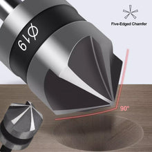 Load image into Gallery viewer, 3pcs Countersink Drill Bits Hex Shank 90 Degree Countersinking Drill Bits for Woodworking Chamfer Cutter Carbon Steel Drill Bit Set
