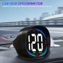 Load image into Gallery viewer, Car HUD Head Up Display Car Digital GPS Speedometer Gauges Compass USB Port Compass Speed Meter With Atmosphere Light Pickup Trucks
