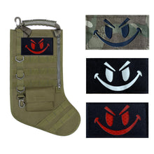 Load image into Gallery viewer, 1PC Luminous Reflective Embroidered Fabric Stickers Smile Style MOLLE System Backpack Helmet Arm Self-Adhesive Fabric Stickers Outdoor Decoration Supplies
