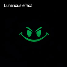 Load image into Gallery viewer, 1PC Luminous Reflective Embroidered Fabric Stickers Smile Style MOLLE System Backpack Helmet Arm Self-Adhesive Fabric Stickers Outdoor Decoration Supplies
