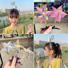 Load image into Gallery viewer, Sequin Pinwheel Hairpin Laser Effect Rotated Pinwheels Spring Hair Clip Hair Accessories Children Gift Funny Hair Barrette Decoration
