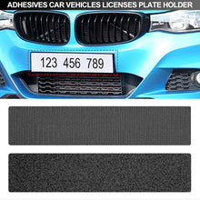 Load image into Gallery viewer, 2Pcs/Set Adhesives Car Vehicles Licenses Plate Holder Frameless Accessories Number Plate Holder Accessories
