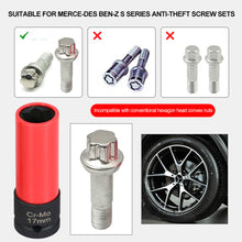 Load image into Gallery viewer, 17mm/21mm Universal Wheel Lock Nut Removal Socket Wrench Anti-theft Removal Socket Wrench Repair Tools for Mercedes Benz S Series

