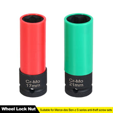 Load image into Gallery viewer, 17mm/21mm Universal Wheel Lock Nut Removal Socket Wrench Anti-theft Removal Socket Wrench Repair Tools for Mercedes Benz S Series
