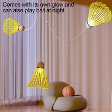 Load image into Gallery viewer, Portable Luminous Badminton Single Trainer Automatic Rebound Badminton Strength Training Trainer Fitness Partner
