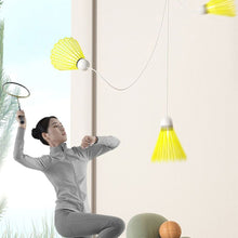 Load image into Gallery viewer, Portable Luminous Badminton Single Trainer Automatic Rebound Badminton Strength Training Trainer Fitness Partner

