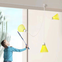 Load image into Gallery viewer, Portable Luminous Badminton Single Trainer Automatic Rebound Badminton Strength Training Trainer Fitness Partner
